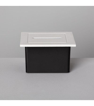 Balise LED Extérieure 3W Encastrable au Mur Wabi Linéaire Blanche - 87740 - vue 7