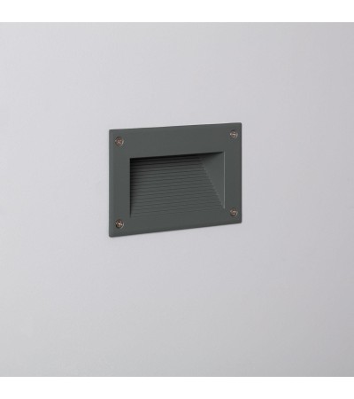 Balise LED Extérieure 3W Encastrable au Mur Mystic Grise