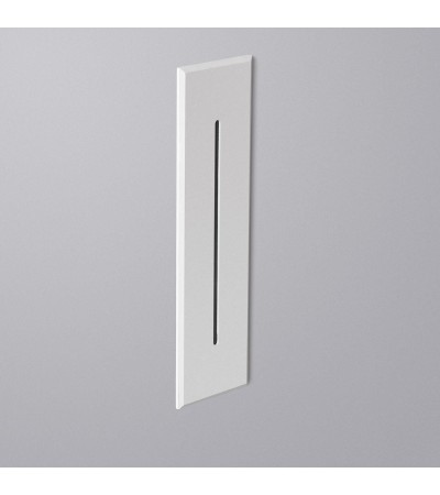 Balise LED Extérieure 3W Encastrable au Mur Rectangulaire Linéaire Wabi Blanche