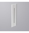 Balise LED Extérieure 3W Encastrable au Mur Rectangulaire Linéaire Wabi Blanche - 87768 - vue 1