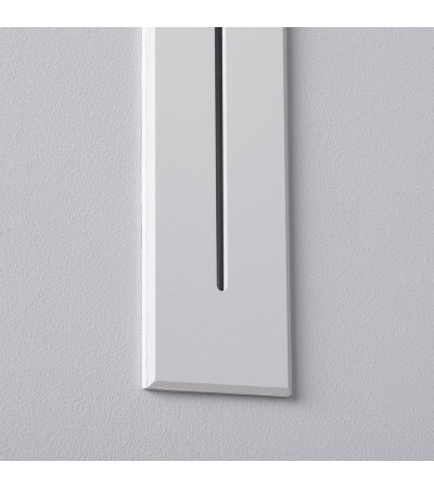 Balise LED Extérieure 3W Encastrable au Mur Rectangulaire Linéaire Wabi Blanche - 87768 - vue 6
