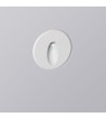 Balise LED Extérieure 3W Encastrable au Mur Ronde Bombée Olite Blanche - 87744 - vue 1