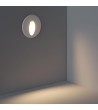 Balise LED Extérieure 3W Encastrable au Mur Ronde Bombée Olite Blanche - 87744 - vue 2