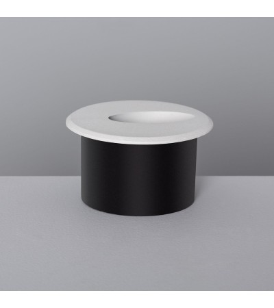 Balise LED Extérieure 3W Encastrable au Mur Ronde Bombée Olite Blanche - 87744 - vue 7