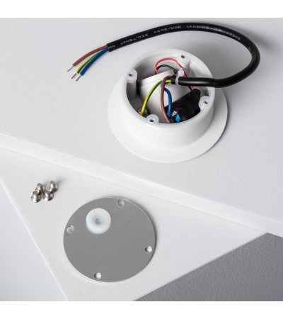 Balise LED Extérieure 3W Encastrable au Mur Ronde Bombée Olite Blanche - 87744 - vue 8