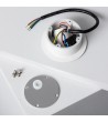 Balise LED Extérieure 3W Encastrable au Mur Ronde Bombée Olite Blanche - 87744 - vue 8