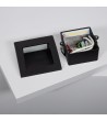 Balise Extérieure LED 4W Encastrable Aluminium Murale Carrée Noire Leif - 87971 - vue 6