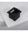 Balise Extérieure LED 4W Encastrable Aluminium Murale Carrée Noire Leif - 87971 - vue 7