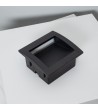 Balise LED Extérieure 4W Encastrable Carrée en Aluminium Natt Noire - 87945 - vue 7