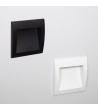 Balise LED Extérieure 4W Encastrable Carrée en Aluminium Natt Noire - 87945 - vue 8