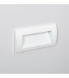 Balise LED Extérieure 4W Encastrable au Mur Rectangulaire Elin Blanche - 87985 - vue 3