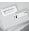 Balise LED Extérieure 4W Encastrable au Mur Rectangulaire Elin Blanche - 87985 - vue 7