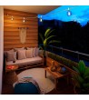 Guirlande Extérieure Lumet System 12.5m avec 10 Douilles E27 Blanche Creative-Cables CATE27B125 - 95471 - vue 3