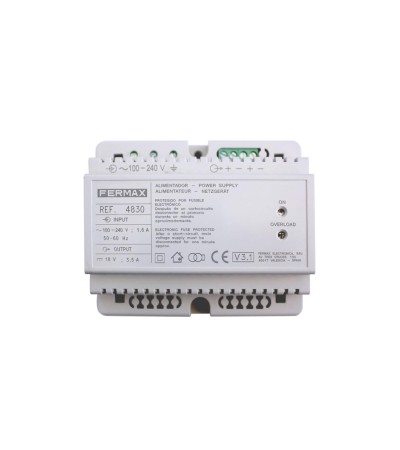 Alimentation 12V AC + 18V DC 1.5A FERMAX 4810 - 69318 - vue 2