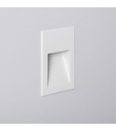 Balise LED Extérieure 5W Encastrable au Mur Goethe Blanche - 87322 - vue 1