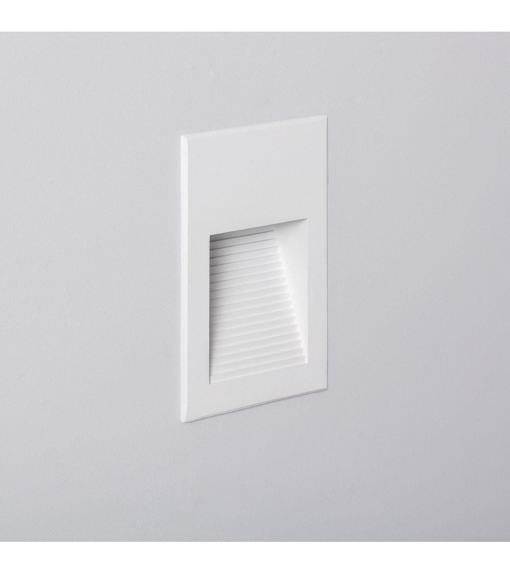 Balise LED Extérieure 5W Encastrable au Mur Goethe Blanche - 87322 - vue 1