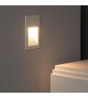 Balise LED Extérieure 5W Encastrable au Mur Goethe Blanche - 87322 - vue 2