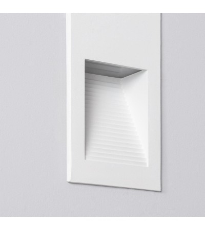 Balise LED Extérieure 5W Encastrable au Mur Goethe Blanche - 87322 - vue 6
