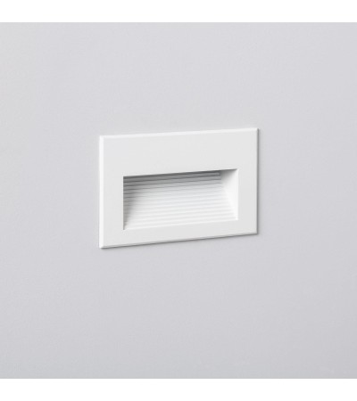 Balise LED Extérieure 5W Encastrable au Mur Goethe Horizon Blanche