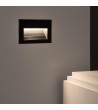 Balise LED Extérieure 5W Encastrable au Mur Goethe Horizon Noire - 87281 - vue 2