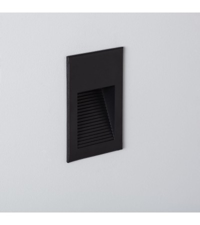 Balise LED Extérieure 5W Encastrable au Mur Goethe Noire