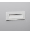 Balise LED Extérieure 7W Encastrable au Mur Rectangulaire en Aluminium Groult Blanche - 87905 - vue 3