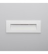 Balise LED Extérieure 7W Encastrable au Mur Rectangulaire en Aluminium Groult Blanche - 87905 - vue 5