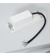 Balise LED Extérieure 7W Encastrable au Mur Rectangulaire en Aluminium Groult Blanche - 87905 - vue 7