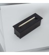 Balise Murale Extérieure LED 7W Encastrable Rectangulaire Aluminium Noir Groult - 87908 - vue 5