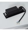 Balise Murale Extérieure LED 7W Encastrable Rectangulaire Aluminium Noir Groult - 87908 - vue 6