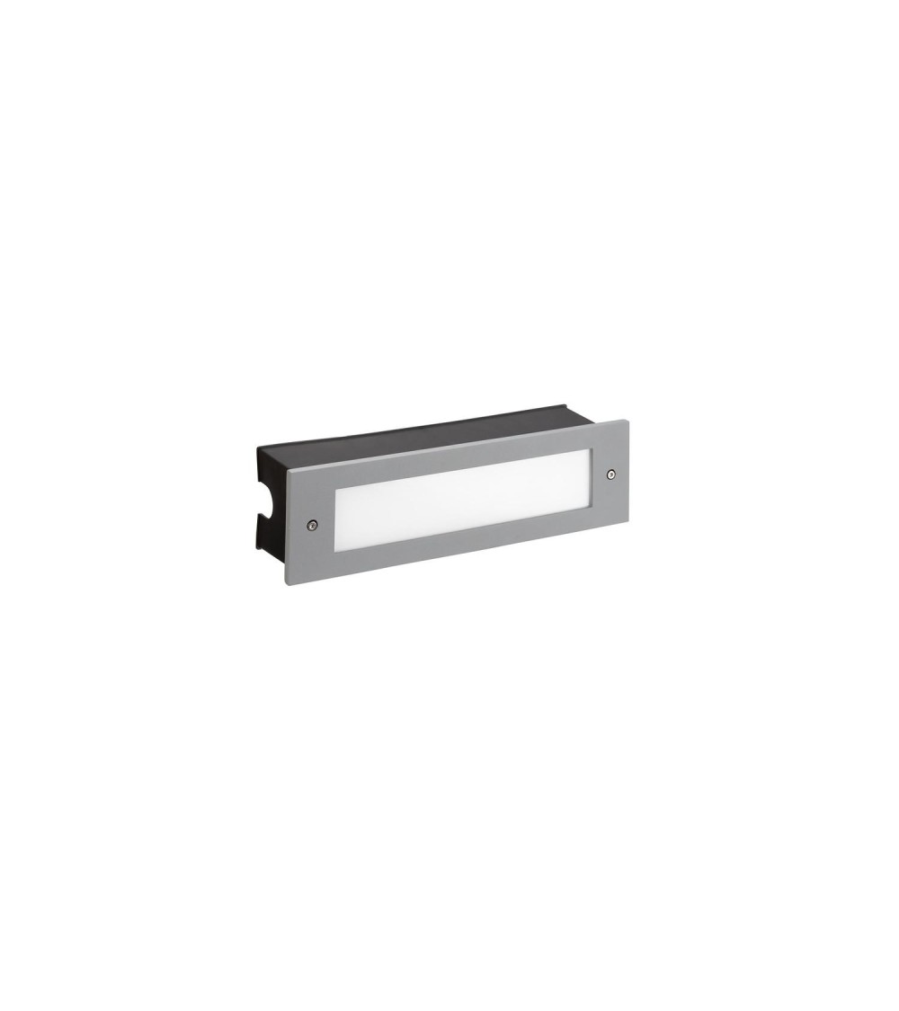 Balise LED Extérieure 8.7W Encastrable au Mur Micenas PRO Gris LEDS-C4 05-E051-34-CL - 69637 - vue 1