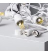 Kit Guirlande Waterproof 5.5m Blanche + 8 Ampoules LED E27 Filament 4W - 6296 - vue 13