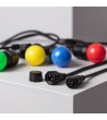 Kit Guirlande Waterproof 5.5m Noire + 8 Ampoules LED E27 G45 3W de Couleurs - 84223 - vue 8