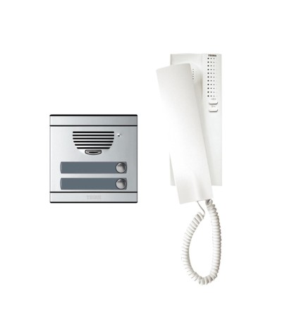 Kit Interphone 2 Logements 2 fils avec Panneau et Téléphones Serie 7 TEGUI 375012 - 78342 - vue 2