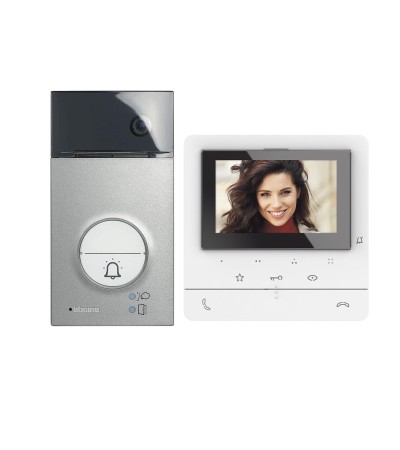 Kit Visiophone 1 Logement 2 fils avec Panneau LINEA 3000 et Moniteur Mains Libres CLASSE 100 BTICINO 364612 - 78544 - vue 5