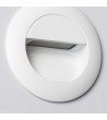 Balise Murale LED Extérieur 3W Aluminium Ronde Wabi Blanche - 87726 - vue 5