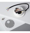 Balise Murale LED Extérieur 3W Aluminium Ronde Wabi Blanche - 87726 - vue 8