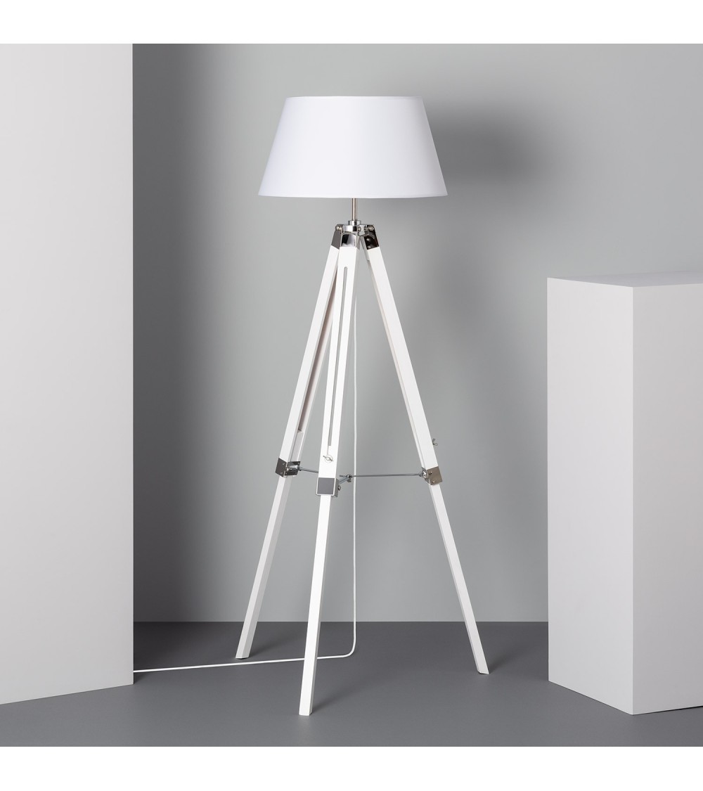 Lampadaire Bois Naweza WiFi avec Variateur - 80034 - vue 3