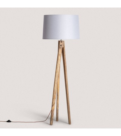 Lampadaire en bois Kumar ILUZZIA - 100440 - vue 3