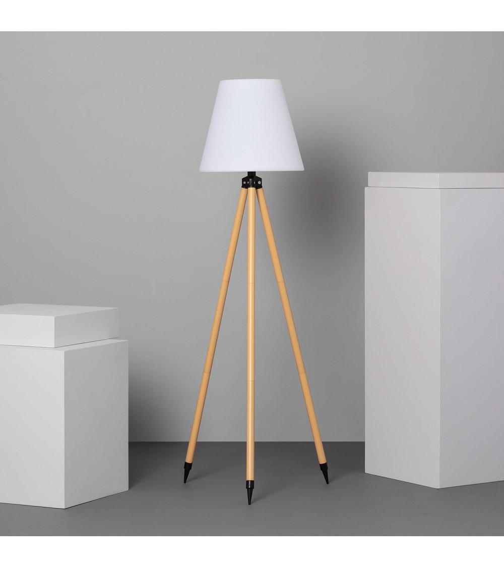 Lampadaire LED Extérieur Solaire Métal RGB Kefre avec Batterie USB Rechargeable - 74804 - vue 4