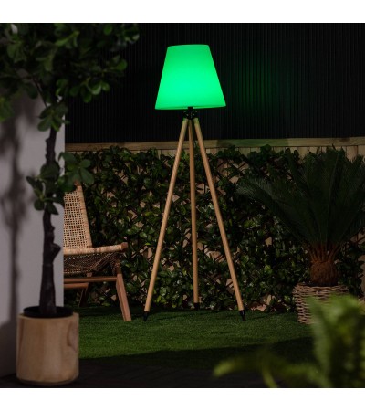 Lampadaire LED Extérieur Solaire Métal RGB Kefre avec Batterie USB Rechargeable - 74804 - vue 7
