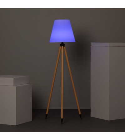 Lampadaire LED Extérieur Solaire Métal RGB Kefre avec Batterie USB Rechargeable - 74804 - vue 10
