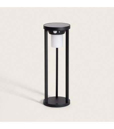 Balise sur Pied Extérieure Solaire LED 2W 40cm Aluminium avec Détecteur de Mouvement Eneko