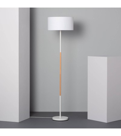 Lampadaire Métal et Bois Silinda WiFi avec Variateur - 80044 - vue 4
