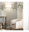 Lampadaire Métal et Bois Silinda WiFi avec Variateur - 80044 - vue 5