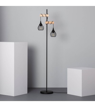 Lampadaire Bois et Aluminium Monah - 64511 - vue 4