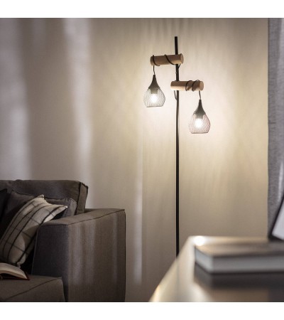 Lampadaire Bois et Aluminium Monah - 64511 - vue 5