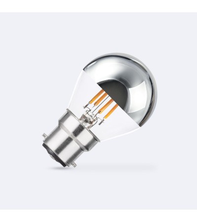 Ampoule Filament LED B22 4W 400 lm G45 Chrome Reflect