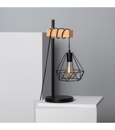 Lampe à Poser Bois et Métal Sardo - 71594 - vue 3