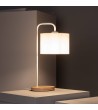 Lampe à Poser Bois et Tissu Diyara - 76400 - vue 5